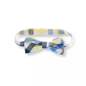 Janie And Jack Vivid Lemon Plaid Bow Tie Size‎ 4 To 8